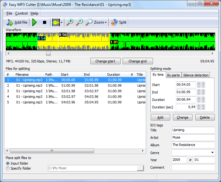 Easy MP3 Cutter Screenshot